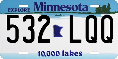 MN license plate 532LQQ