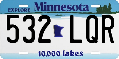 MN license plate 532LQR