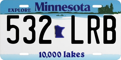MN license plate 532LRB