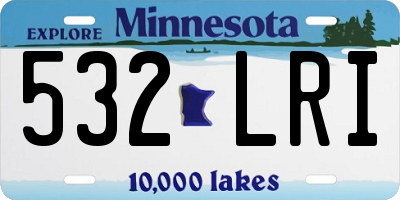 MN license plate 532LRI