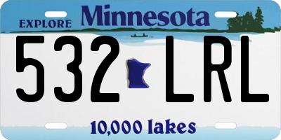 MN license plate 532LRL