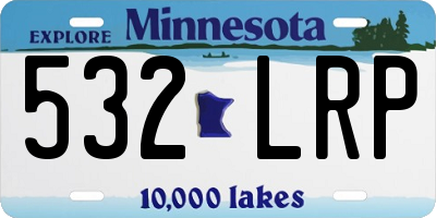 MN license plate 532LRP