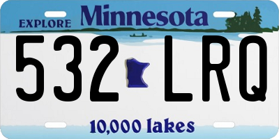 MN license plate 532LRQ
