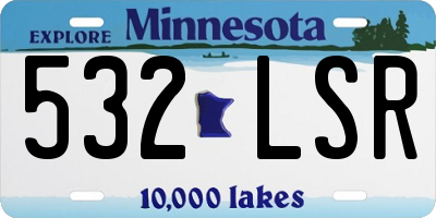 MN license plate 532LSR