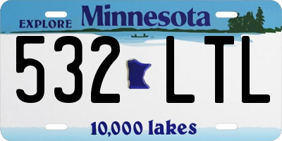 MN license plate 532LTL