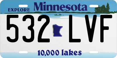 MN license plate 532LVF