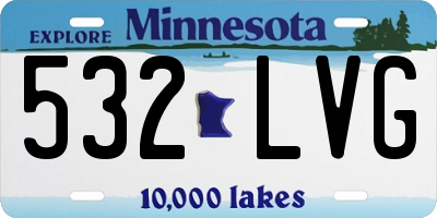 MN license plate 532LVG