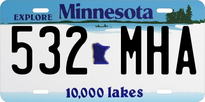 MN license plate 532MHA