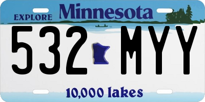 MN license plate 532MYY