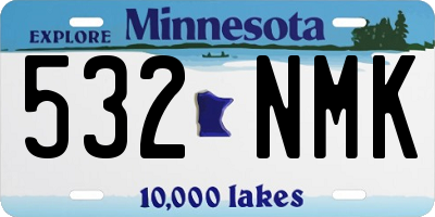 MN license plate 532NMK