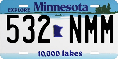 MN license plate 532NMM