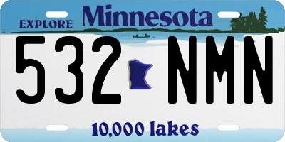 MN license plate 532NMN