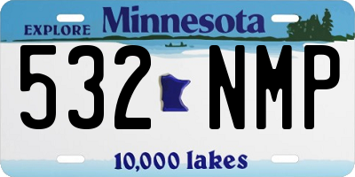 MN license plate 532NMP