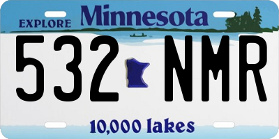 MN license plate 532NMR