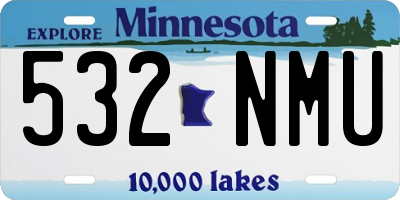 MN license plate 532NMU
