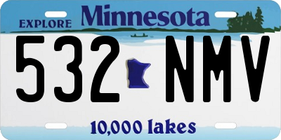 MN license plate 532NMV