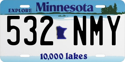 MN license plate 532NMY