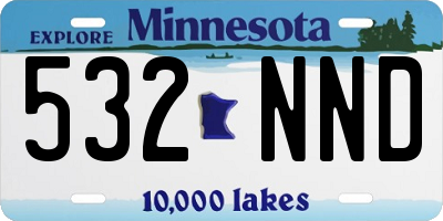 MN license plate 532NND