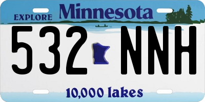 MN license plate 532NNH