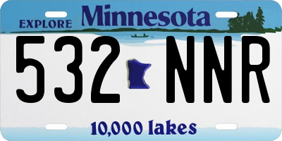 MN license plate 532NNR