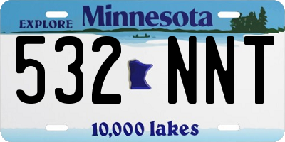 MN license plate 532NNT