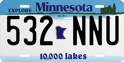 MN license plate 532NNU