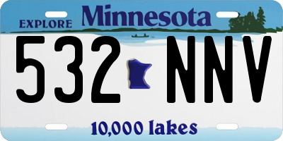MN license plate 532NNV