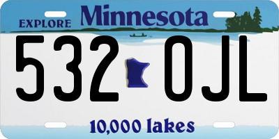 MN license plate 532OJL