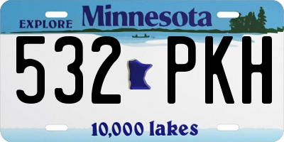 MN license plate 532PKH
