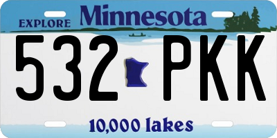 MN license plate 532PKK