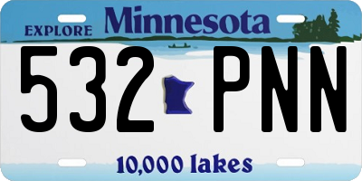 MN license plate 532PNN