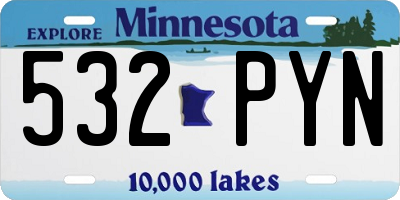 MN license plate 532PYN
