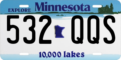 MN license plate 532QQS