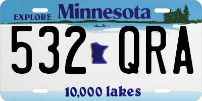 MN license plate 532QRA
