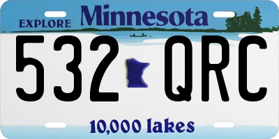 MN license plate 532QRC