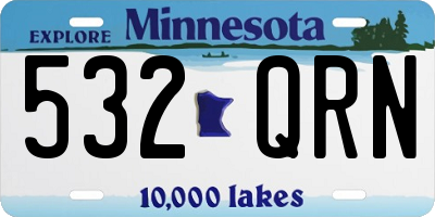 MN license plate 532QRN