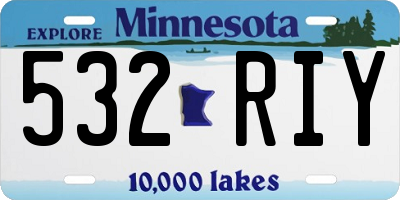 MN license plate 532RIY