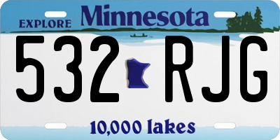 MN license plate 532RJG