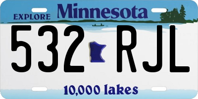 MN license plate 532RJL