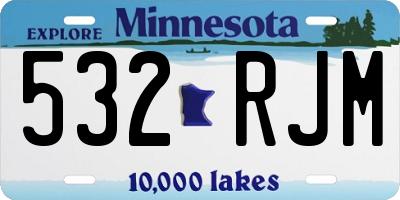 MN license plate 532RJM