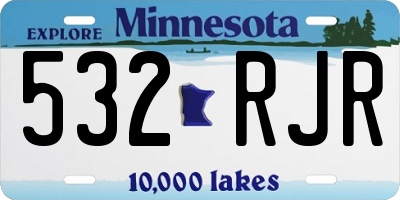 MN license plate 532RJR