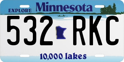 MN license plate 532RKC