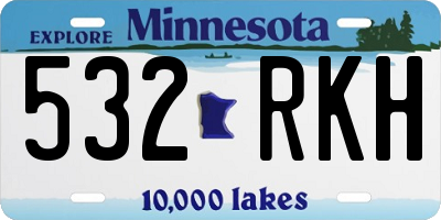 MN license plate 532RKH