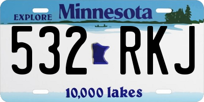 MN license plate 532RKJ