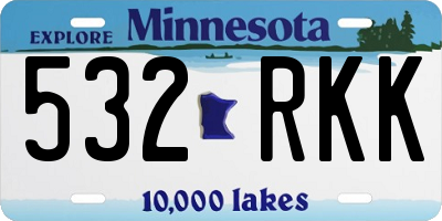 MN license plate 532RKK