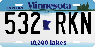 MN license plate 532RKN