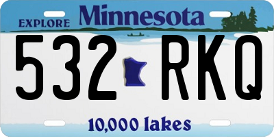 MN license plate 532RKQ
