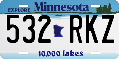 MN license plate 532RKZ