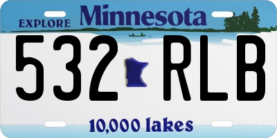 MN license plate 532RLB