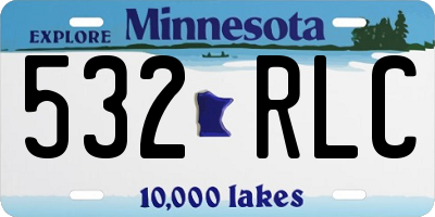 MN license plate 532RLC